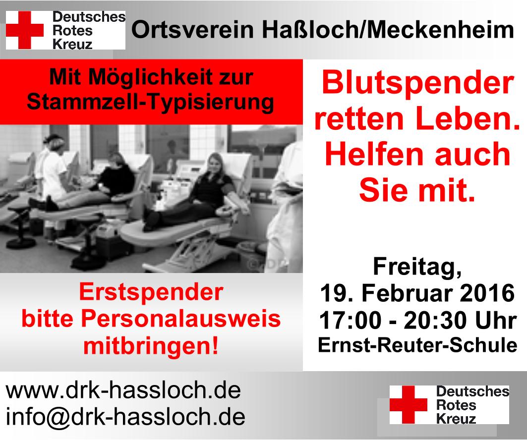 Blutspende 19.02.2016