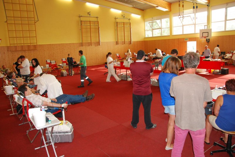 Blick in die Turnhalle der Ernst-Reuter-Schule