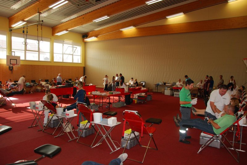 Blick in die Turnhalle der Ernst-Reuter-Schule