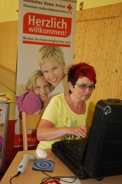 die Erfassung zur Blutspende