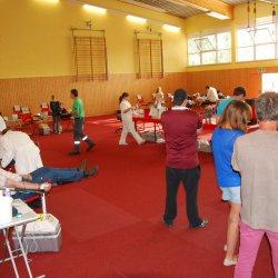 Blick in die Turnhalle der Ernst-Reuter-Schule