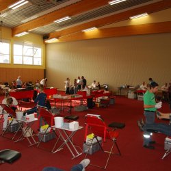 Blick in die Turnhalle der Ernst-Reuter-Schule